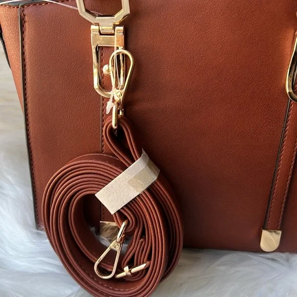 LA TERRE Fashion Vegan Woman’s Brown Handbag/Crossbody - Picture 5 of 9